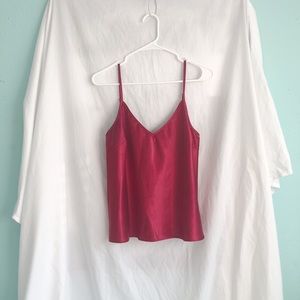 Lulus Red Satin Cami